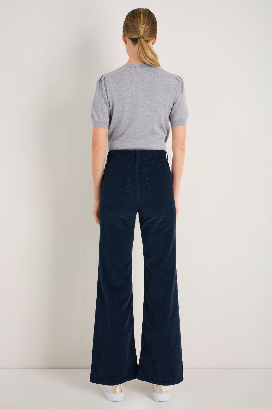 Flossie Carpenter Flare Cord Trouser - Midnight