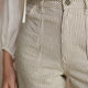 Flossie Carpenter Short - Cocoa/Ecru Stripe