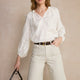 Flossie Carpenter Short - Cocoa/Ecru Stripe