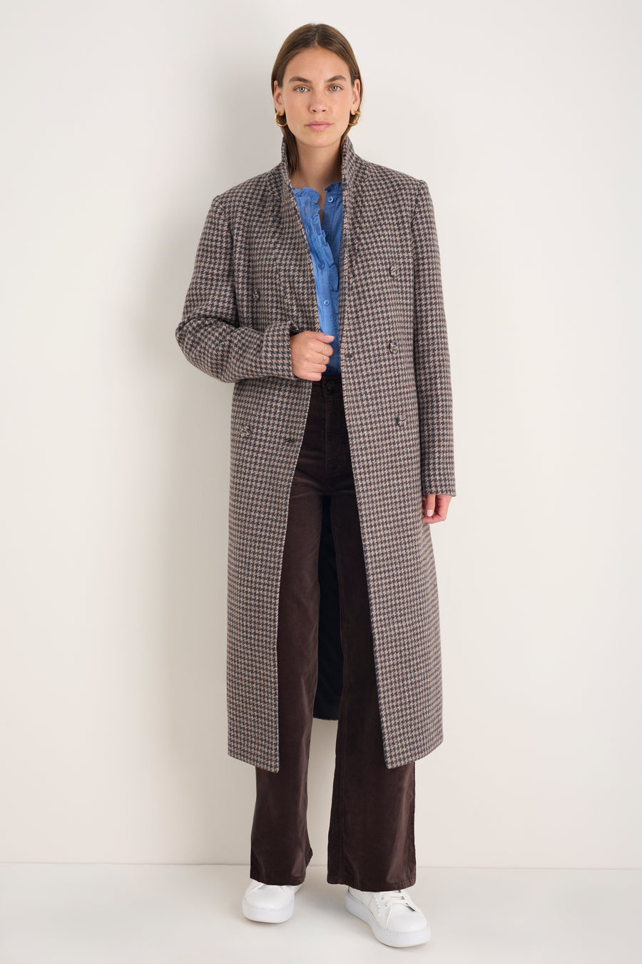 Flossie Cotton Velvet Trouser - Cocoa