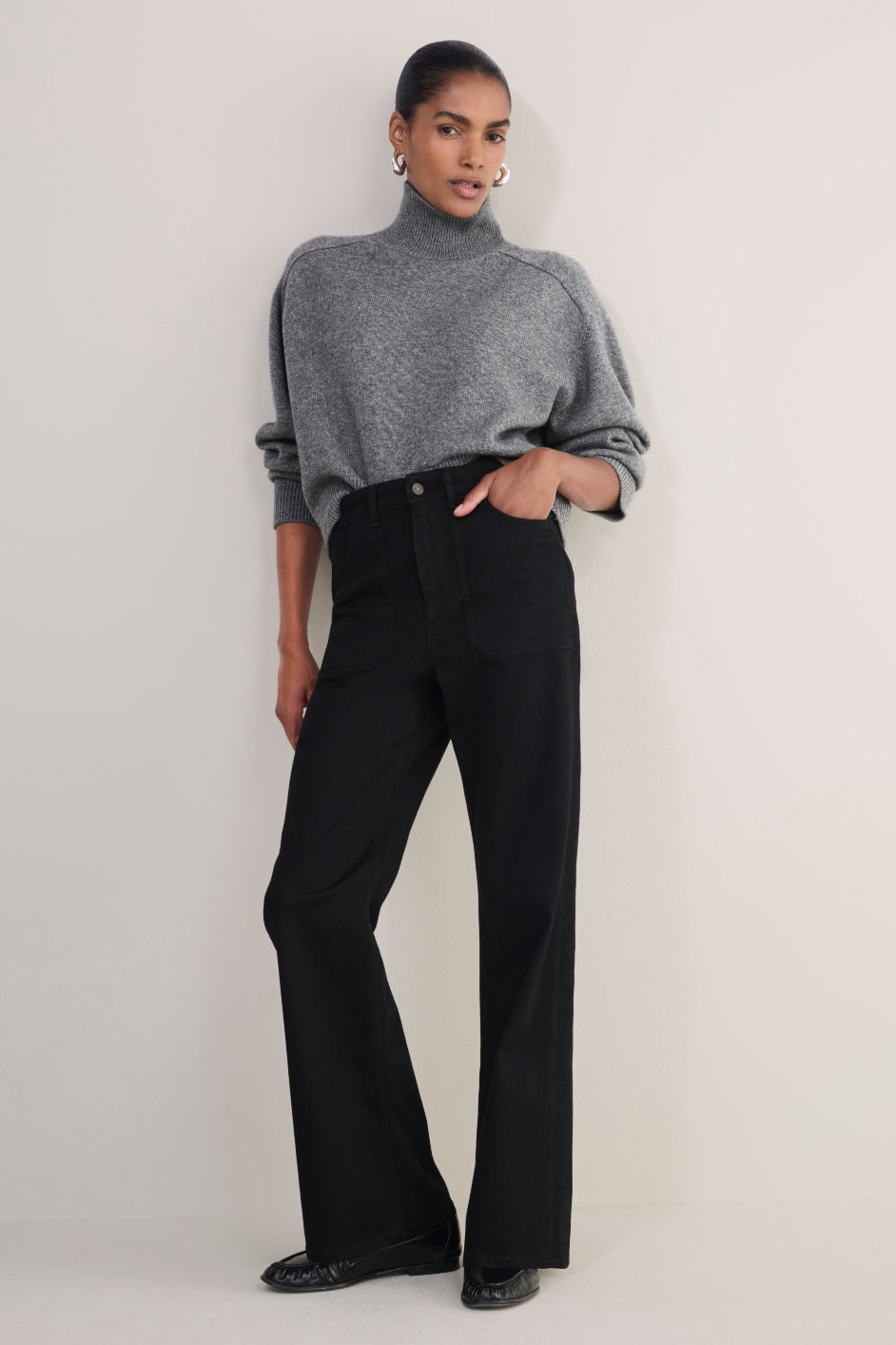 Flossie Flare Jean - Black
