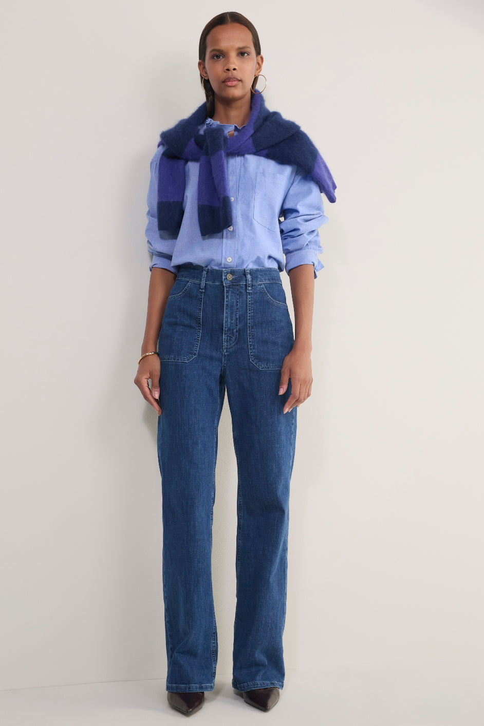 Flossie Flare Jean - Mid Wash