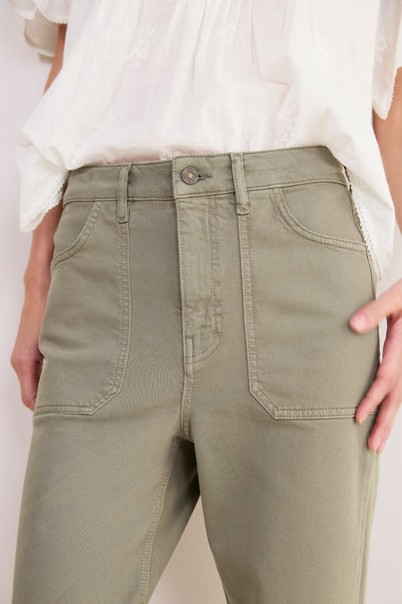 Flossie Flare Jean - Soft Khaki