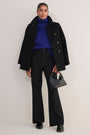 Flossie Wool Blend Trouser - Black