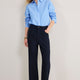 Flossie Wool Blend Trouser - Midnight