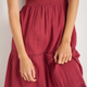 Jacinda Dress - Sangria Red