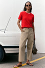 Lilian Patch Pocket Chino - Sand