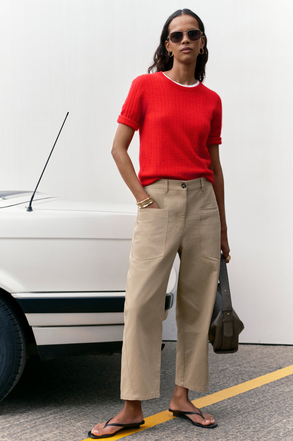 Lilian Patch Pocket Chino - Sand