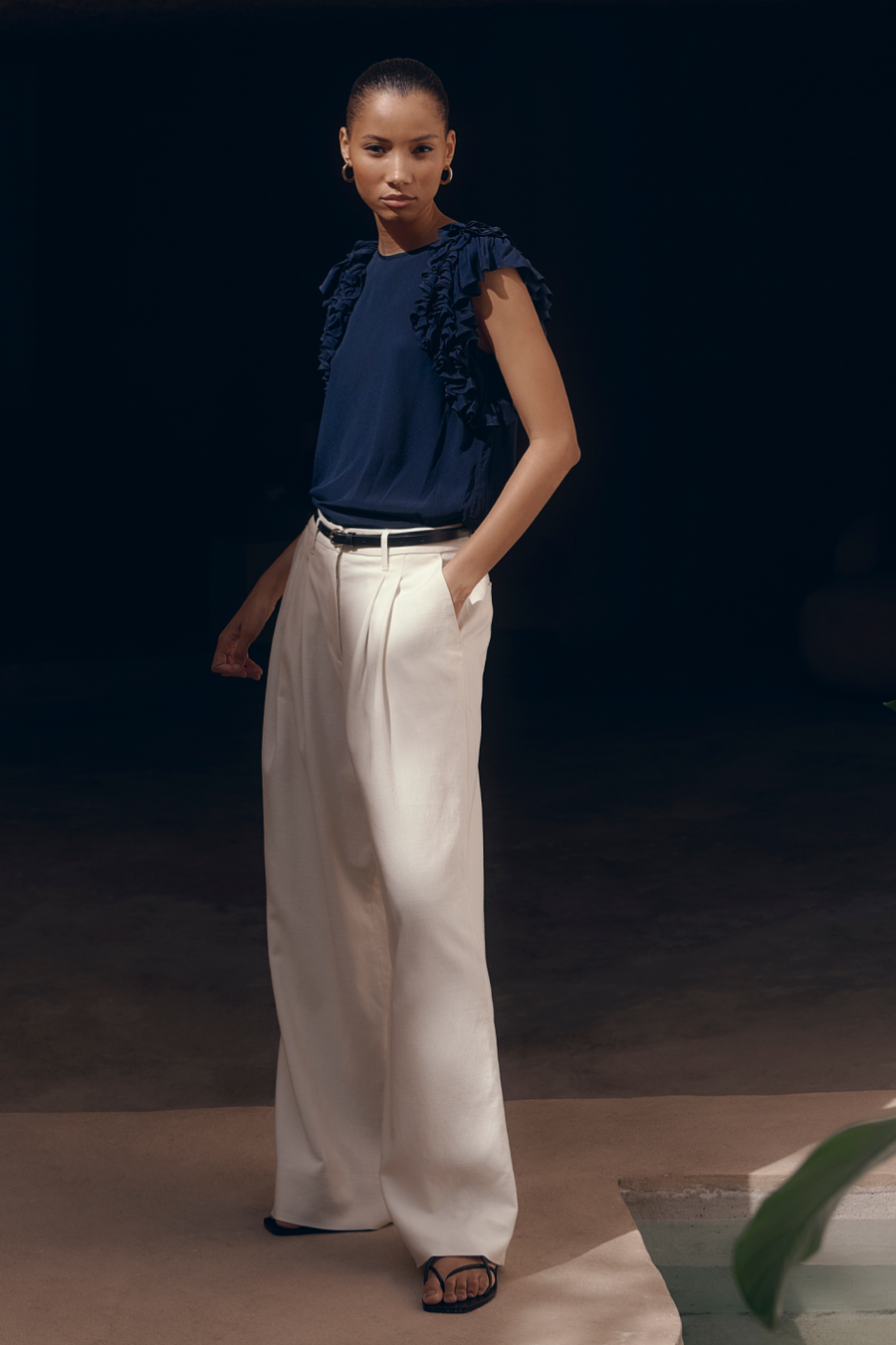 Cath x WYSE Audrey Pleat Front Trouser - Cream