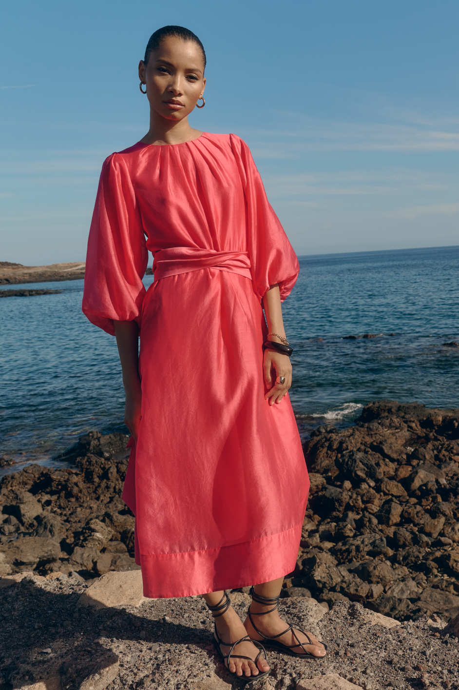 Cath x WYSE Lauren Dress - Raspberry Pink