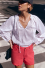 Cath x WYSE Etoile Blouse - White
