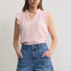 Marlow Top - Blush Pink/White Stripe