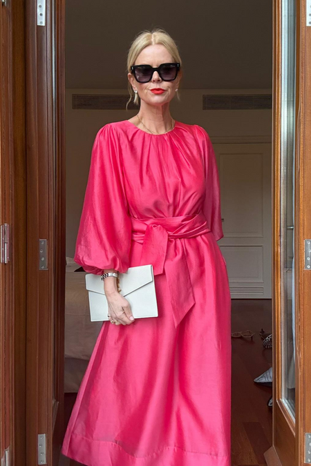 Cath x WYSE Lauren Dress - Raspberry Pink
