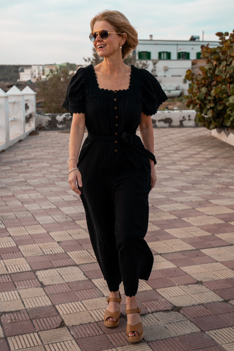 Cece Denim Jumpsuit Rinse Wash WYSE London