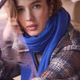 Mathilde Cashmere Scarf - Cobalt Blue