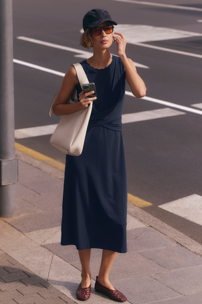 Anais Jersey Dress - Midnight