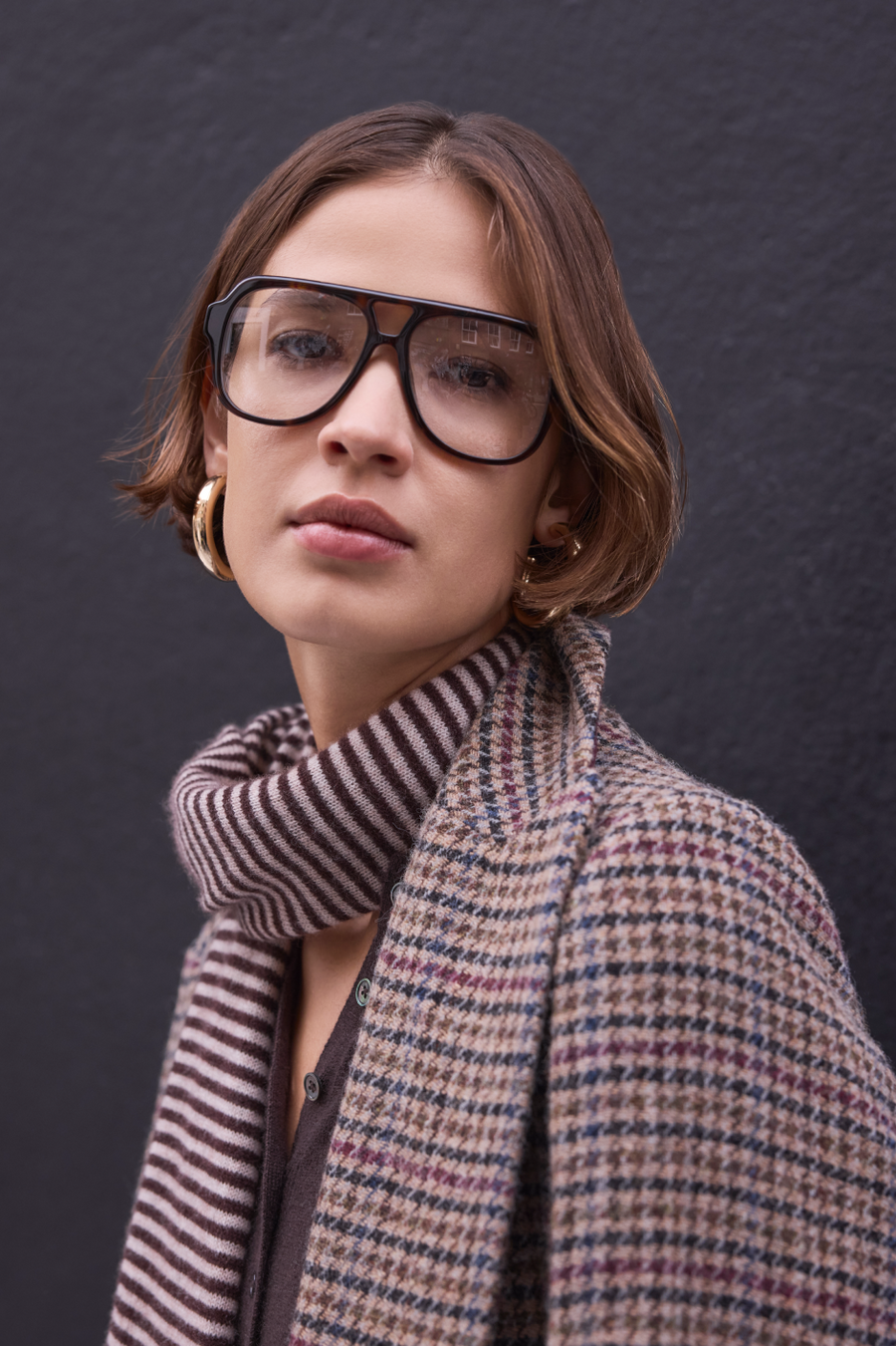 Celina Scarf - Cocoa/Latte