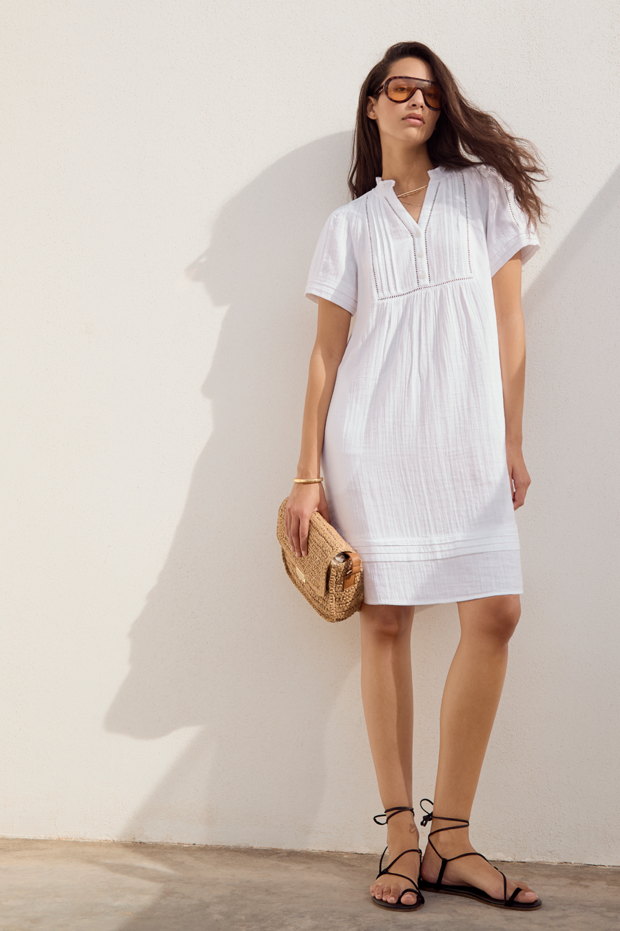 Otti Short Dress - White