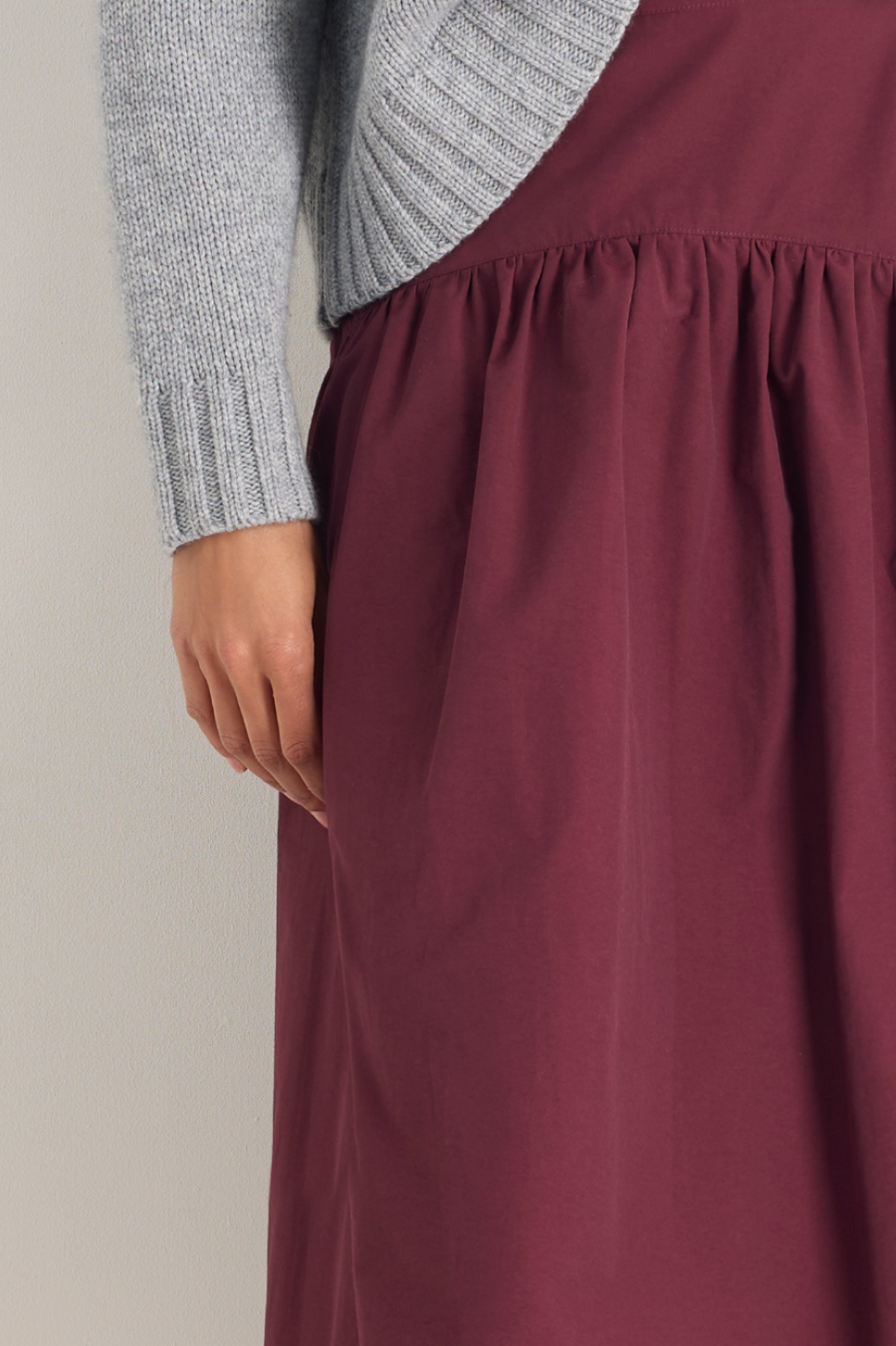 Naomi Seamed Skirt - Plum