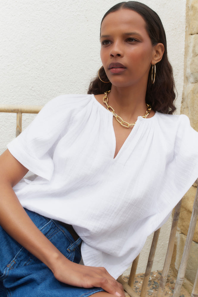 Carlotta Blouse - White
