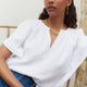 Carlotta Blouse - White
