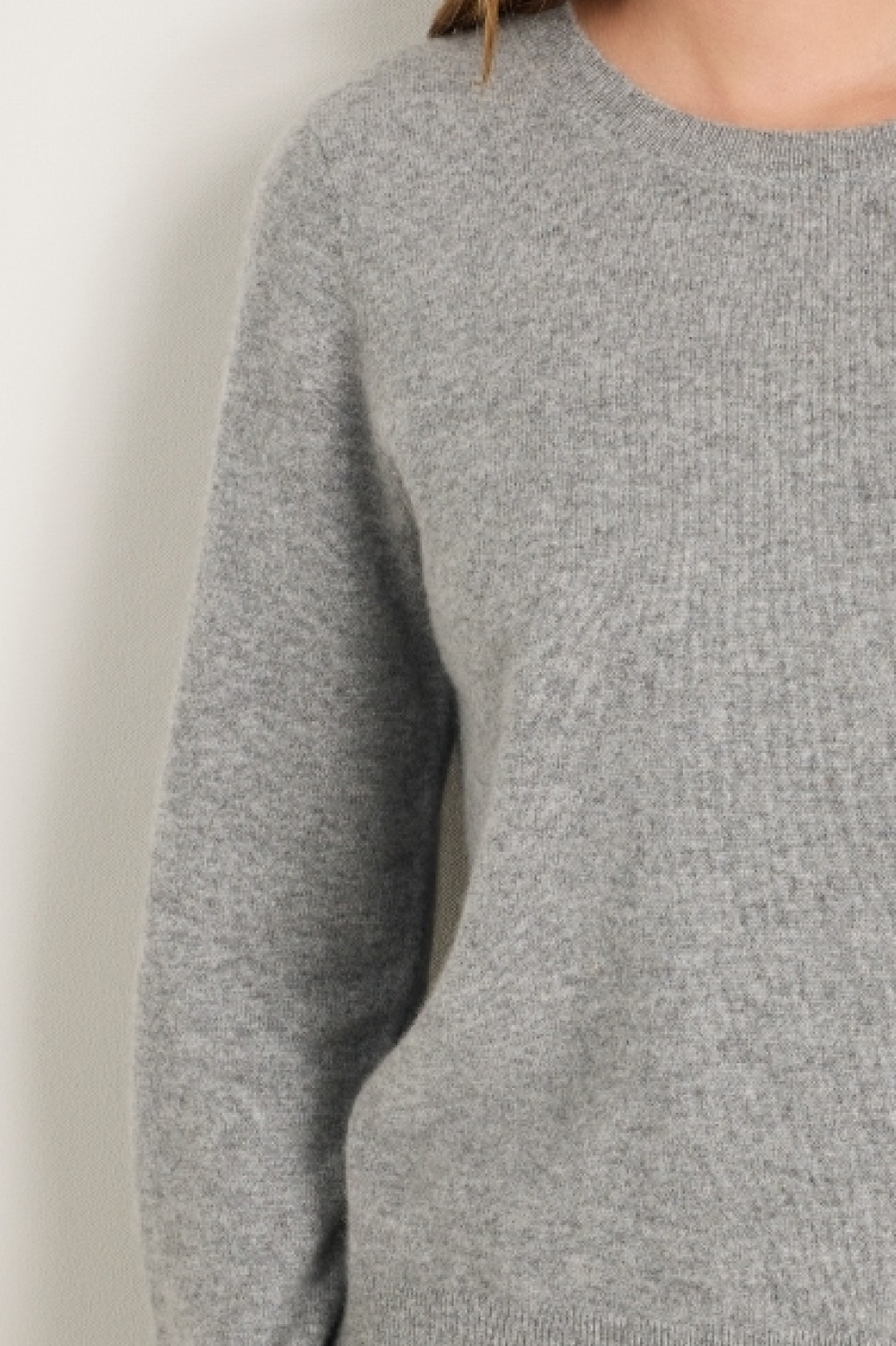 Catrin Cashmere Jumper - Charcoal Grey Marl