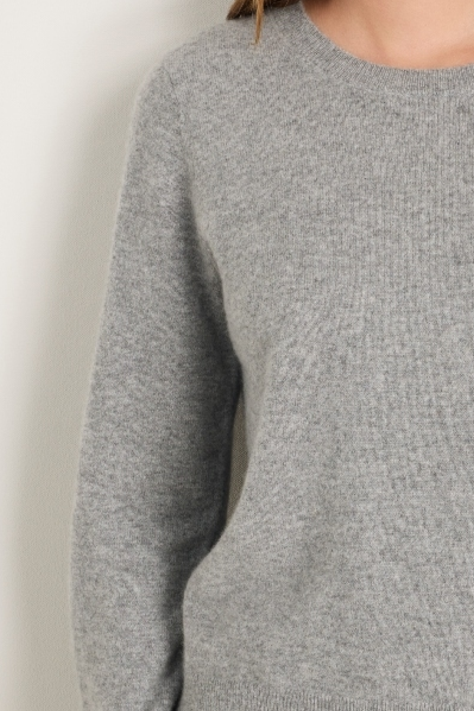 Catrin Cashmere Jumper - Charcoal Grey Marl