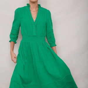 Alina Dress - Jade Green