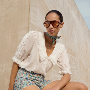 Ruby Scallop Short - Multi Meadow Garden