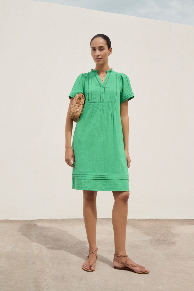 Otti Short Dress - Jade Green
