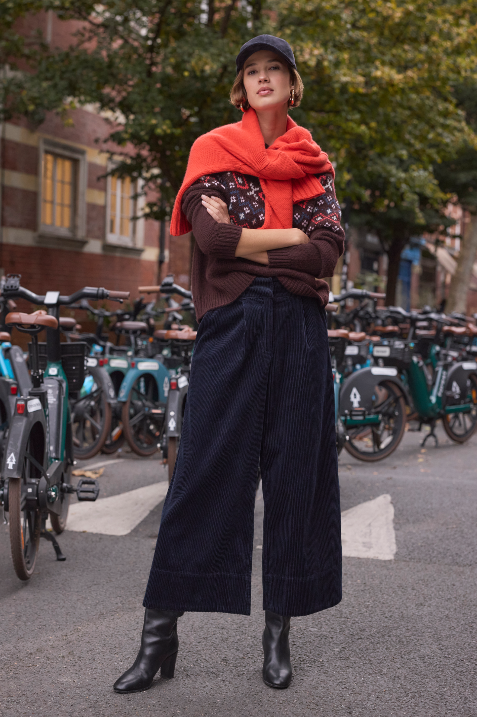 DB X Wyse Cord Culotte - Midnight