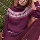 Iris Fairisle Jumper - Deep Fig
