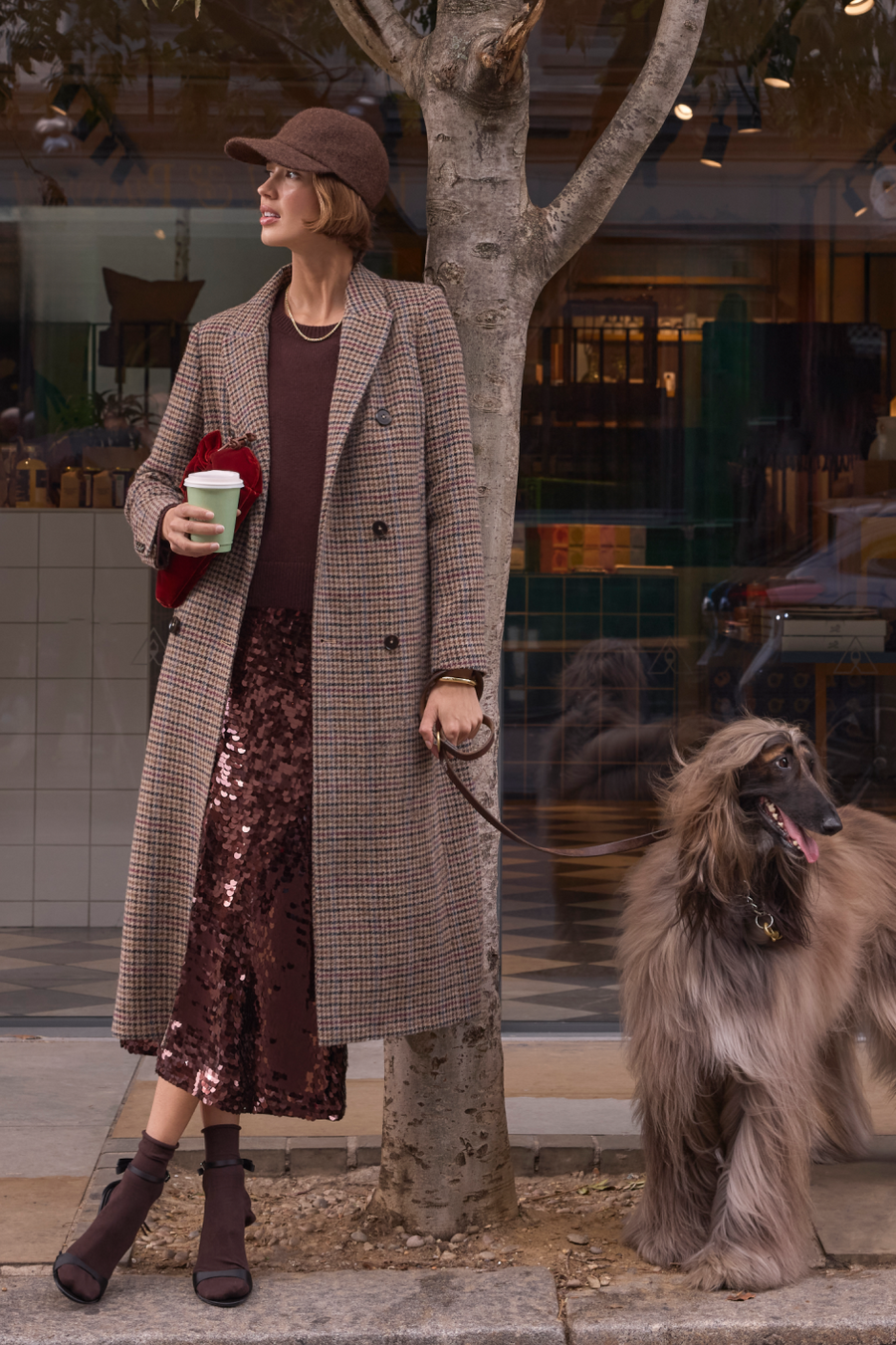 Dorothea Coat - Brown Check