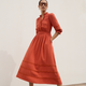 Alina Dress - Spiced Orange