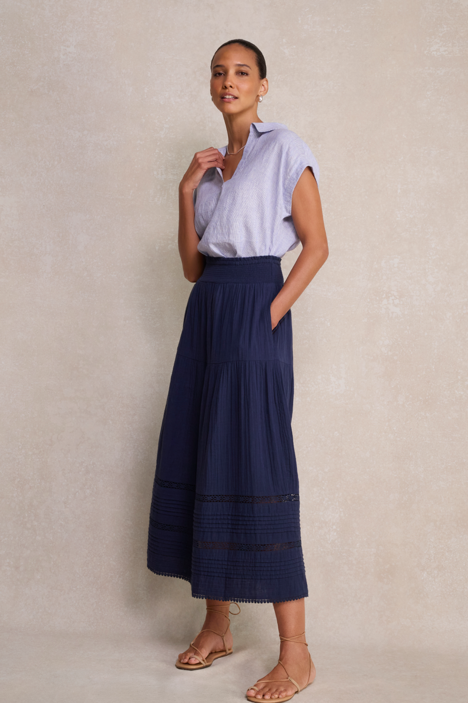 Margot Skirt - Deep Midnight