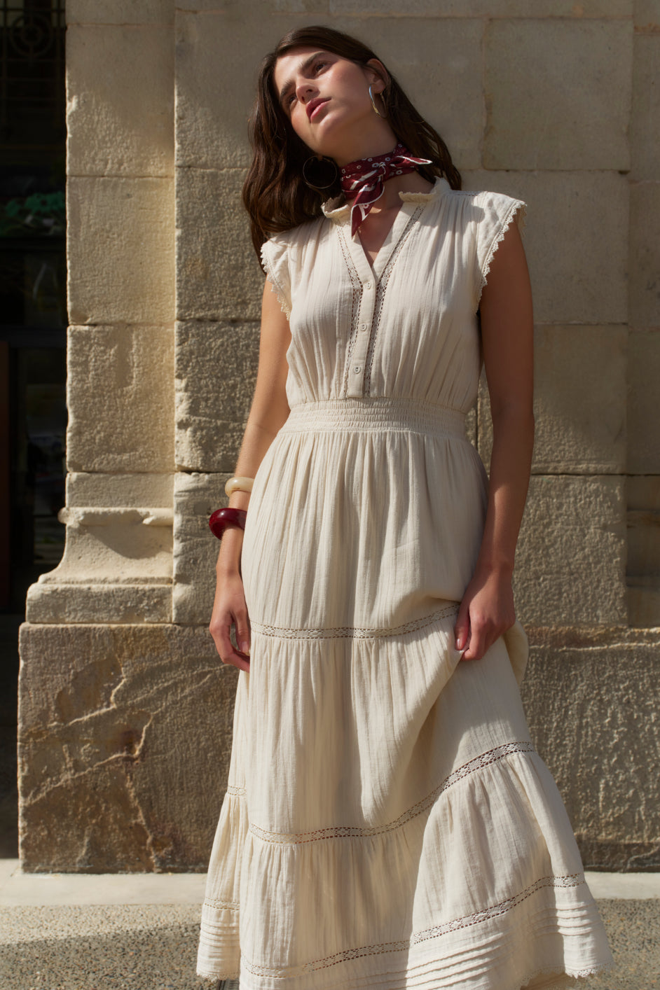 Jacinda Dress - Sandstone