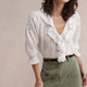 Sierra Blouse - Ivory Embroidered