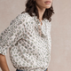 Elara Blouse - Ivory Stamp Floral