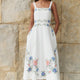 Reina Dress - Ivory Embroidered