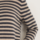 Chrissie Cashmere Jumper - Oat/Charcoal/Metallic Stripe