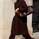 Bridget Wool Coat - Chocolate