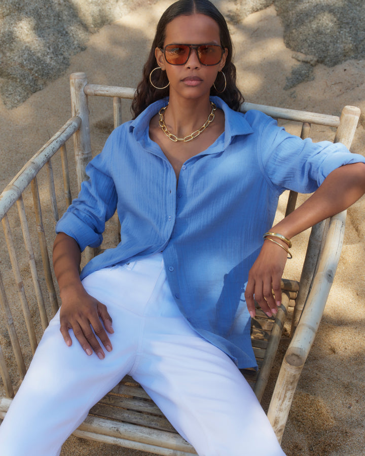 Willow Shirt - Riviera Blue