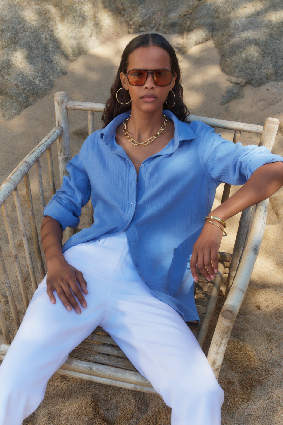 Willow Shirt - Riviera Blue