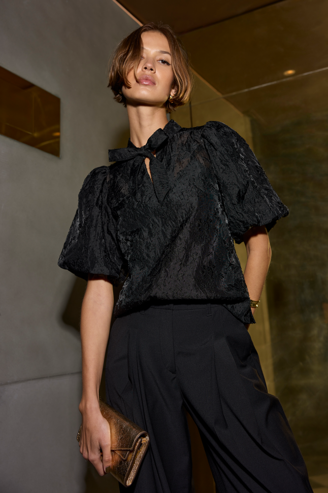 Cath x WYSE Agatha Top - Black – WYSE London