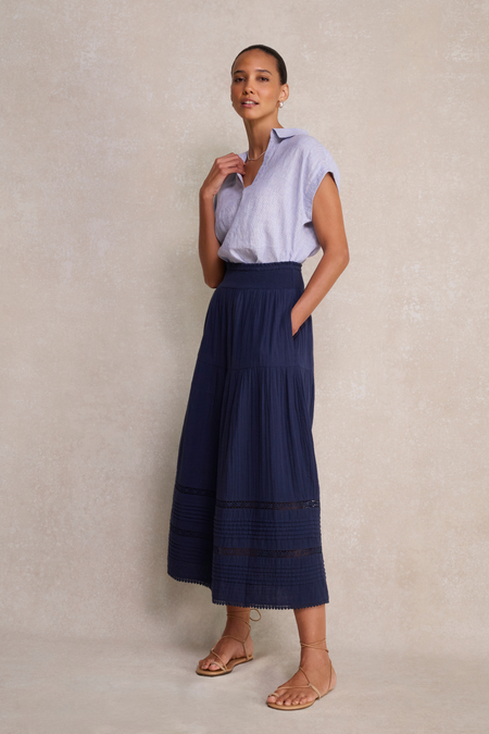 Margot Skirt - Deep Midnight