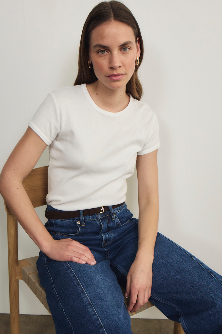 Crissy Slim Tee - White