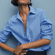 Elma Shirt - Regatta Blue Stripe