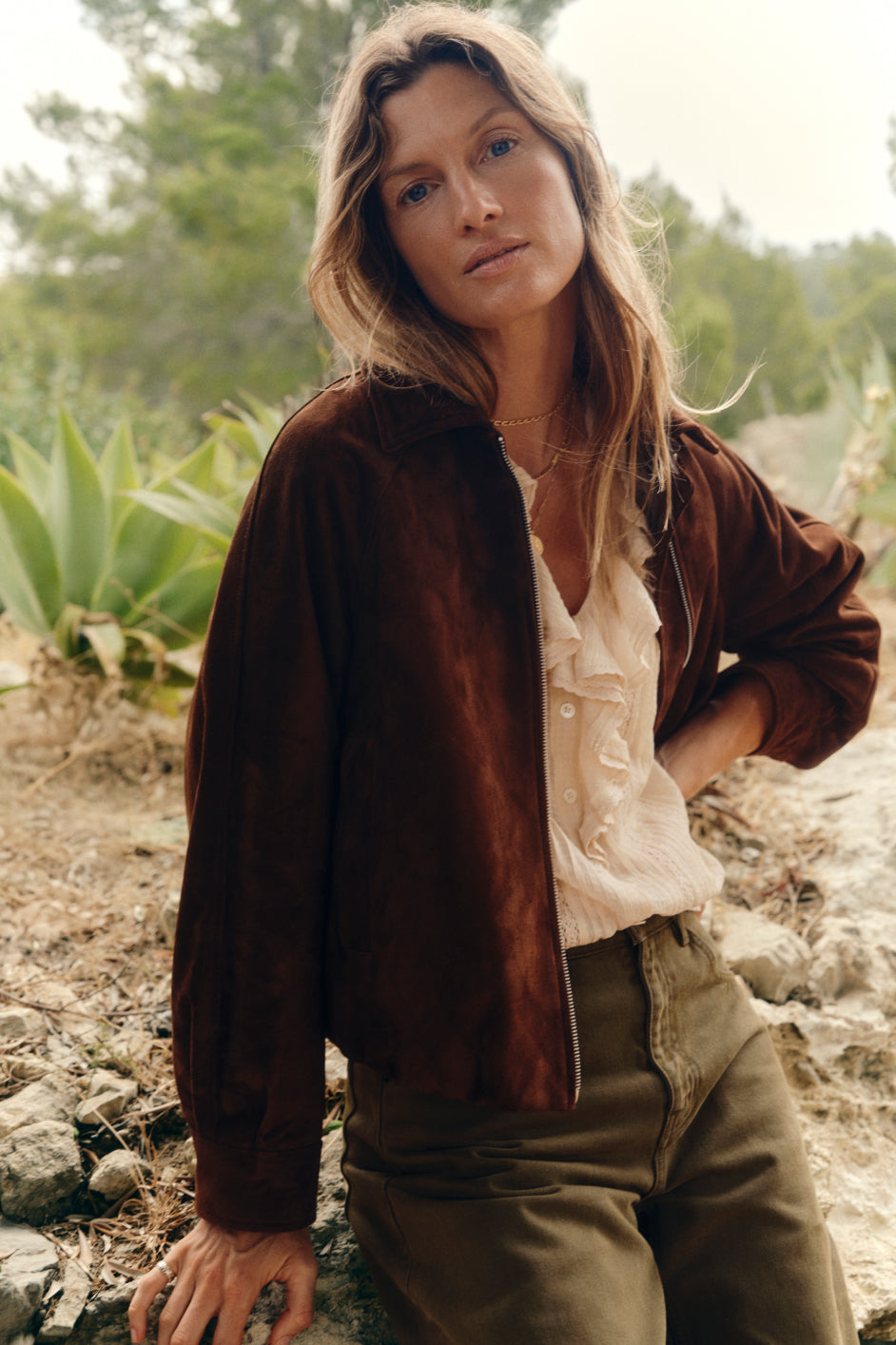 Eden Suede Jacket - Chocolate