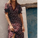 Eloise Dress - Aubergine Spaced Floral