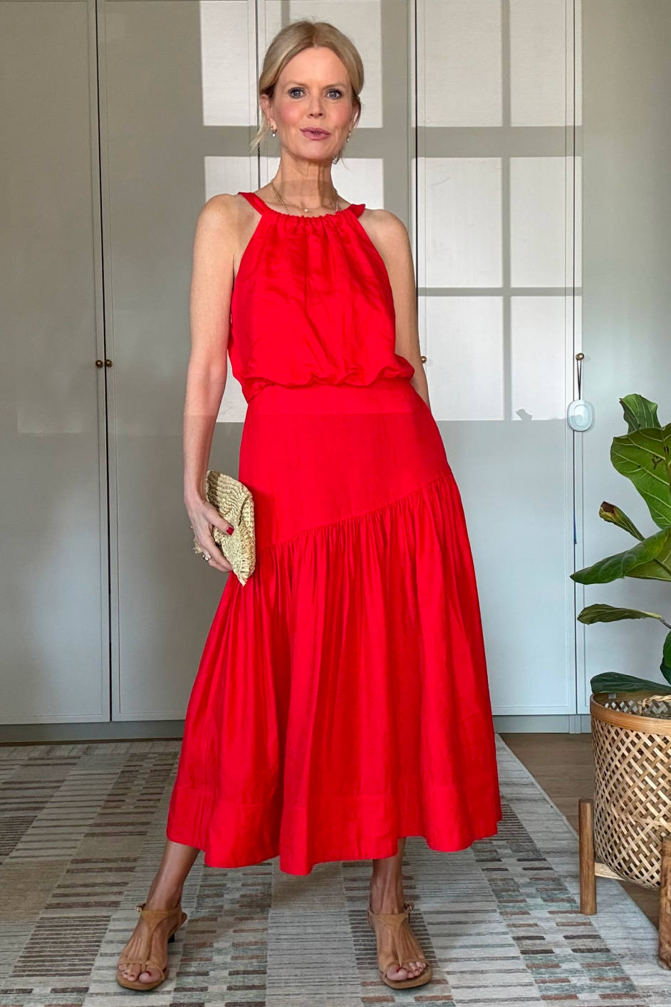 Cath x WYSE Riviera Dress - Red Pop